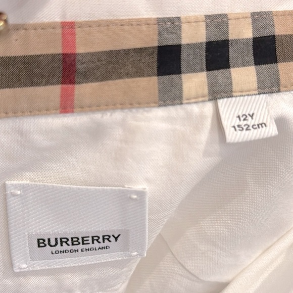 Boys' Burberry Button Down Shirt Size 12 - Picture 5 of 10